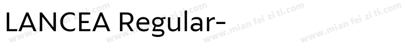 LANCEA Regular字体转换